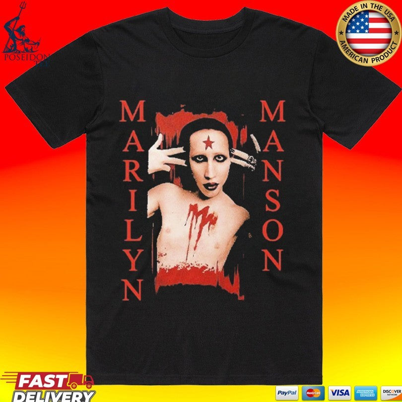 Marilyn Manson 2026 T-shirt Unisex T-shirt, Sweatshirt, Hoodie, Long Sleeve Tee - T-Shirt, Sweatshirt, Hoodie