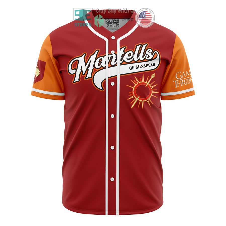BEST Martells of Sunspear Game of Thrones Baseball Jersey baseball jersey product view 1
