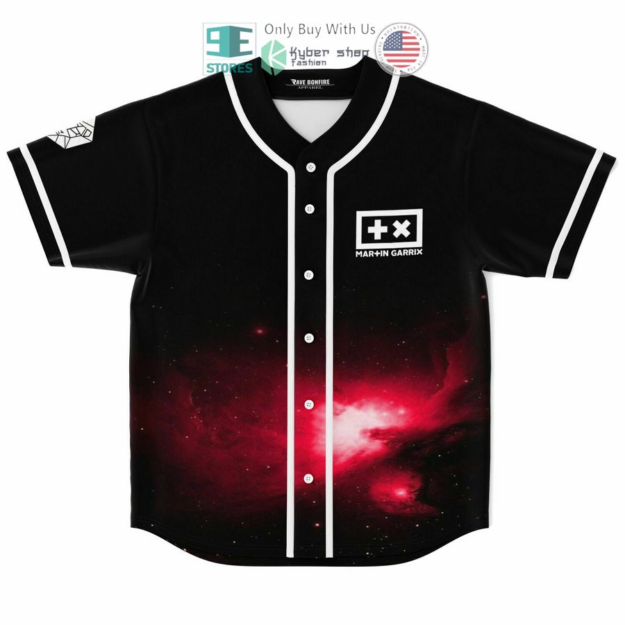BEST Martin Garrix Black red Baseball Jersey baseball jersey product view 1