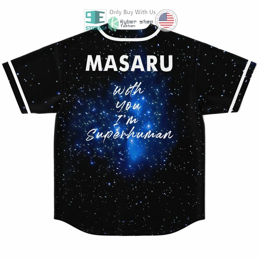 BEST Masaru With You I'm Superhuman Baseball Jersey baseball jersey product view 1