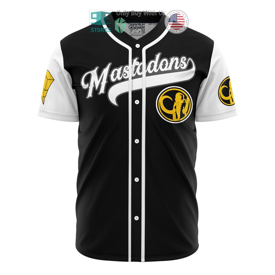 BEST Mastadons Black Power Rangers Baseball Jersey baseball jersey product view 1