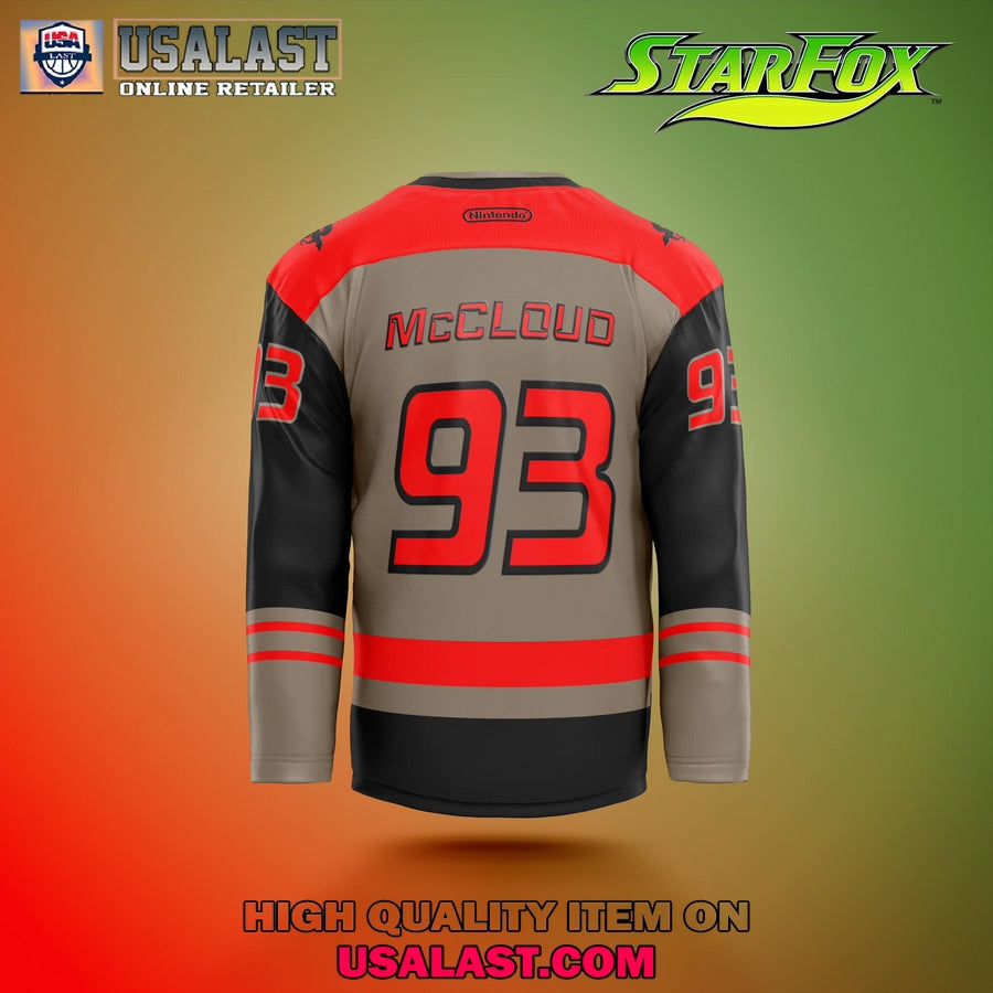 Mccloud Star Fox Custom Hockey Jersey hockey jersey product view 3