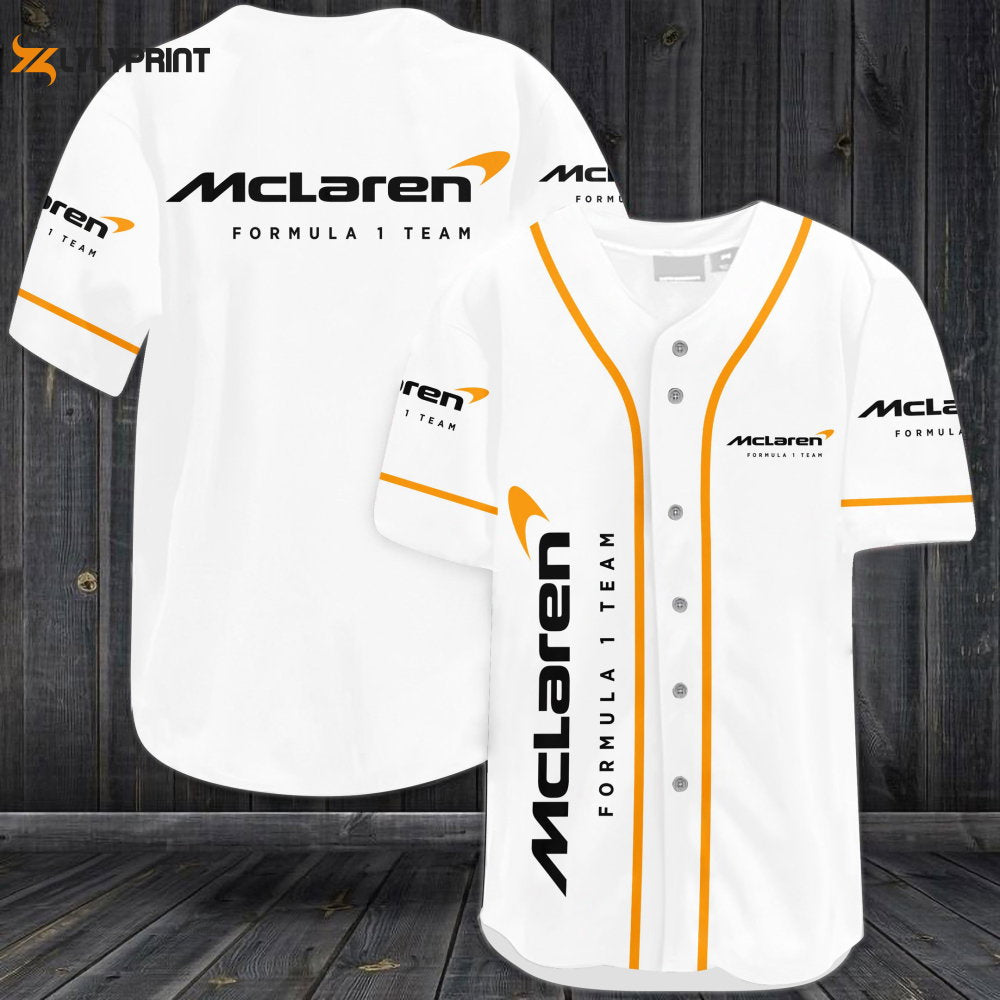 Mclaren Formula 1 Team Baseball Jersey - lylyprint.com baseball jersey product view 1