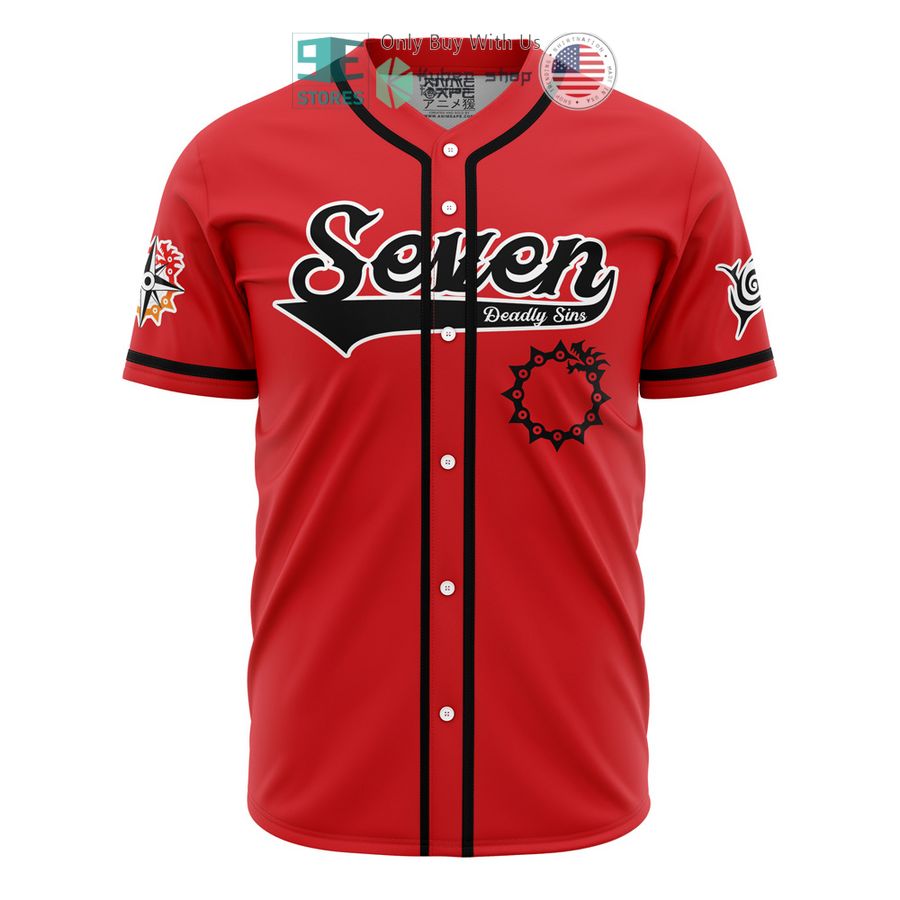 BEST Meliodas Seven Deadly Sins Baseball Jersey baseball jersey product view 1