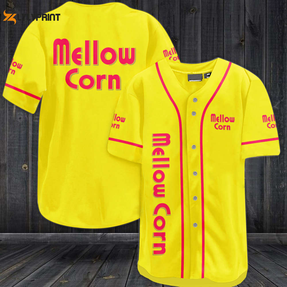Mellow Corn All Over Print Unisex Baseball Jersey - lylyprint.com baseball jersey product view 1