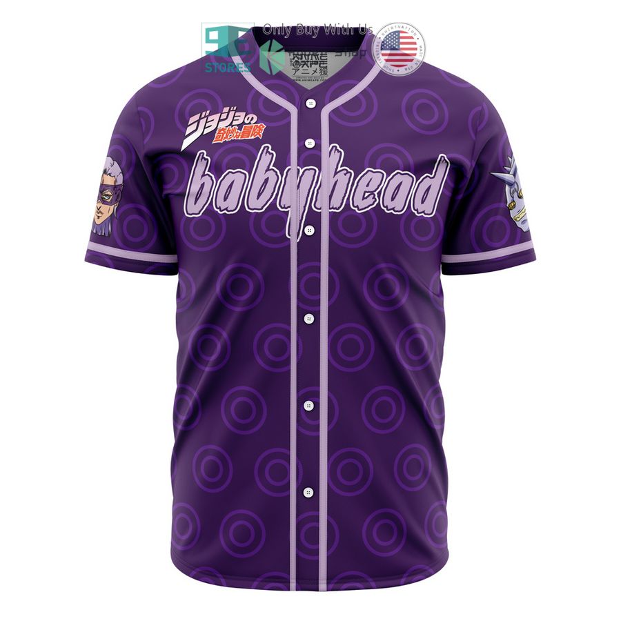 BEST Melone Babyhead Jojo's Bizarre Adventure Baseball Jersey baseball jersey product view 1