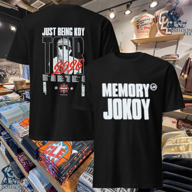 Memory Jo Koy Just Being Koy Tour 2026 T-shirt Unisex T-shirt, Sweatshirt, Hoodie, Long Sleeve Tee - T-Shirt, Sweatshirt, Hoodie