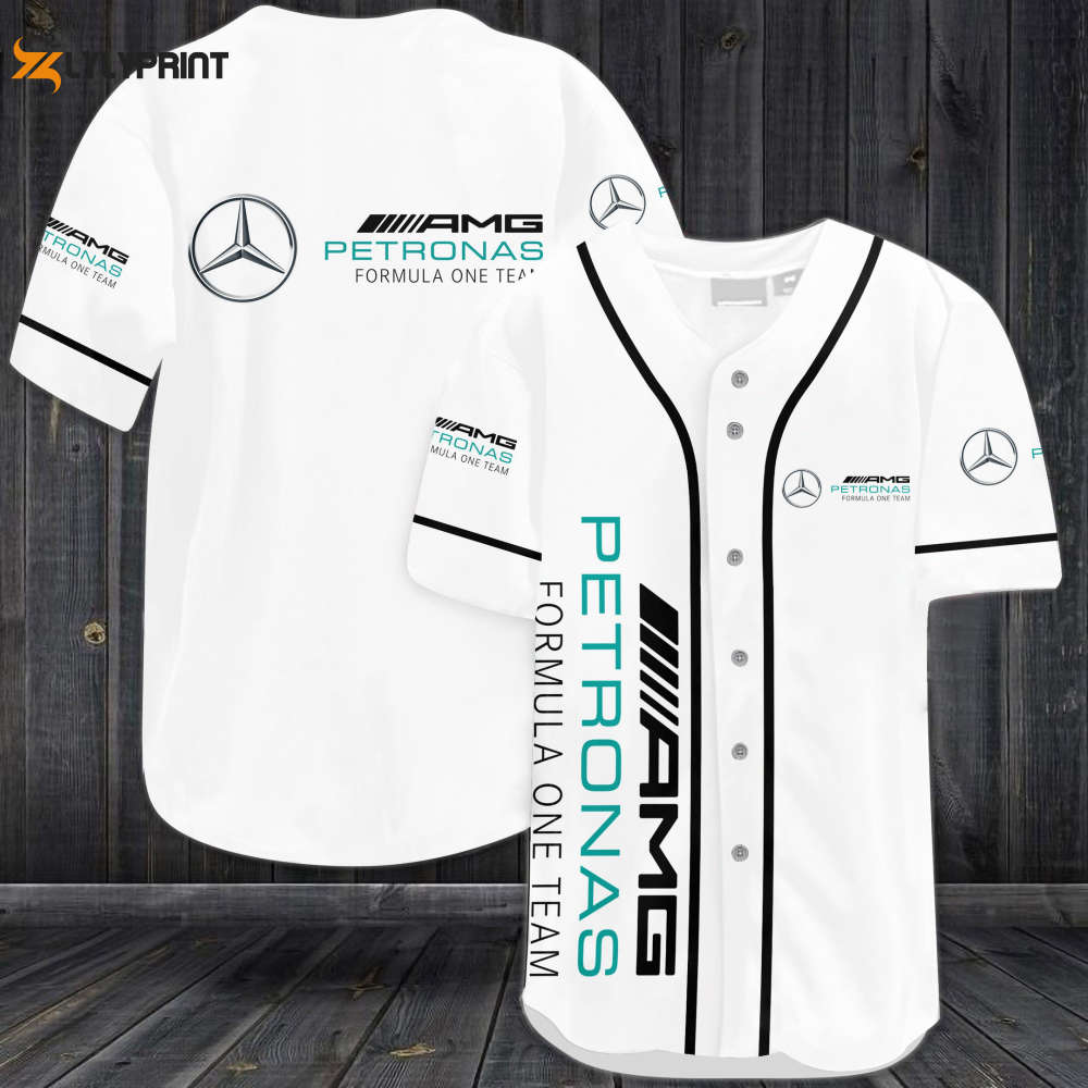 Shop the Stylish Mercedes AMG Petronas Baseball Jersey - Perfect Gift for Men & Women! - lylyprint.com baseball jersey product view 1