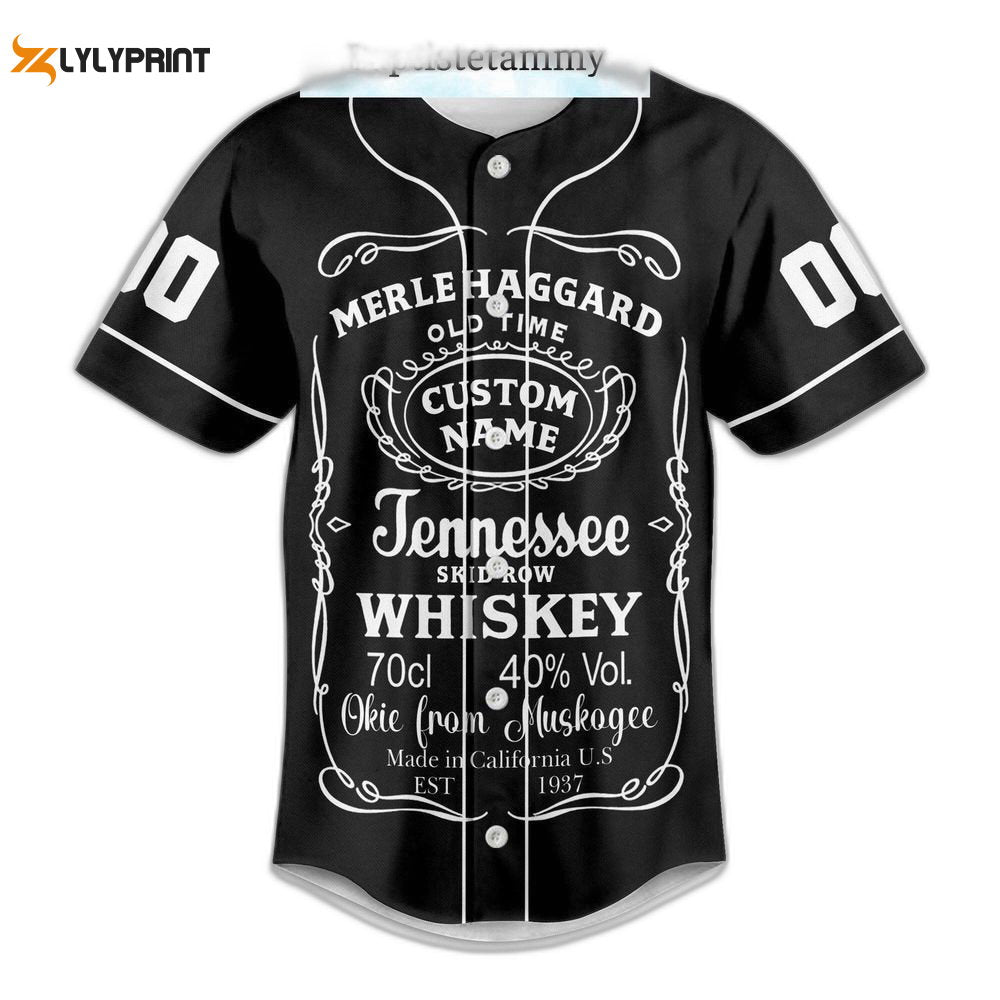 Merle Haggard Baseball Jersey For Men Women, Sing Me Back Home Jersey - lylyprint.com baseball jersey product view 1