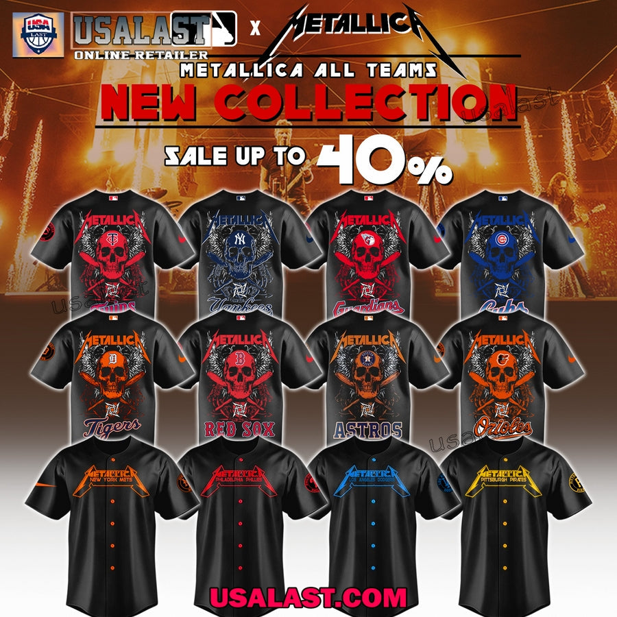 Metallica x MLB All Team Limited Edition Jersey Shirt 2025 baseball jersey product view 1