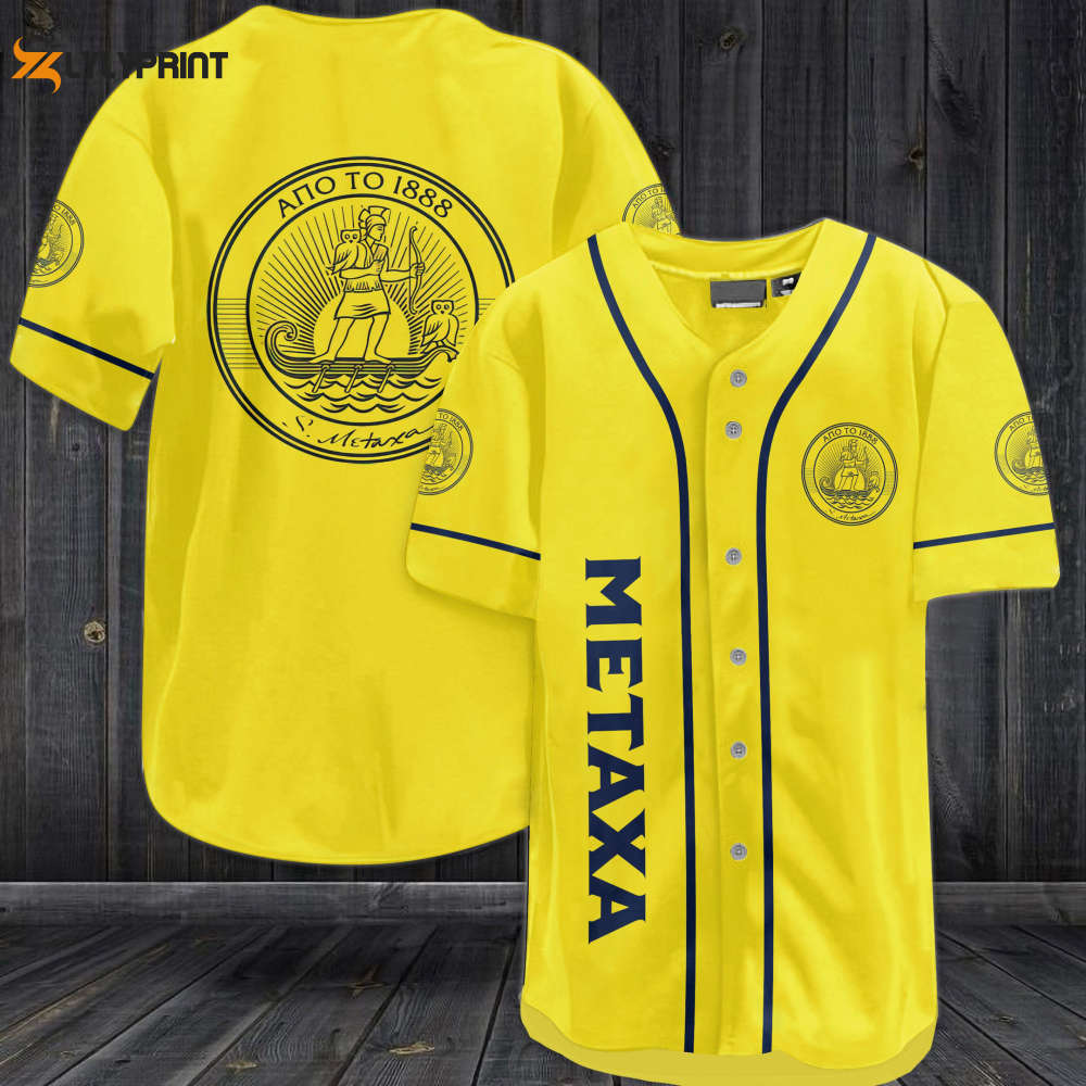 Metaxa Baseball Jersey - Gift for Men Women - lylyprint.com baseball jersey product view 1