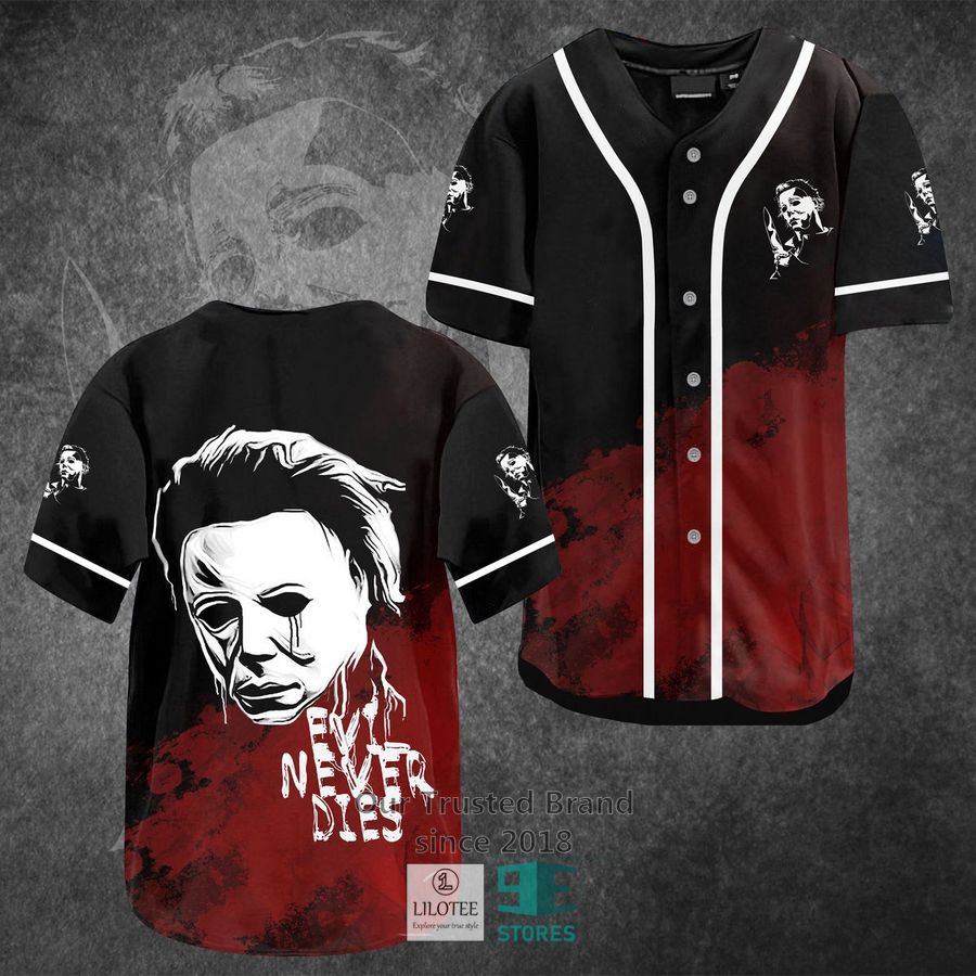 Michael Myers Evil never dies Horror Movie Baseball Jersey baseball jersey product view 1
