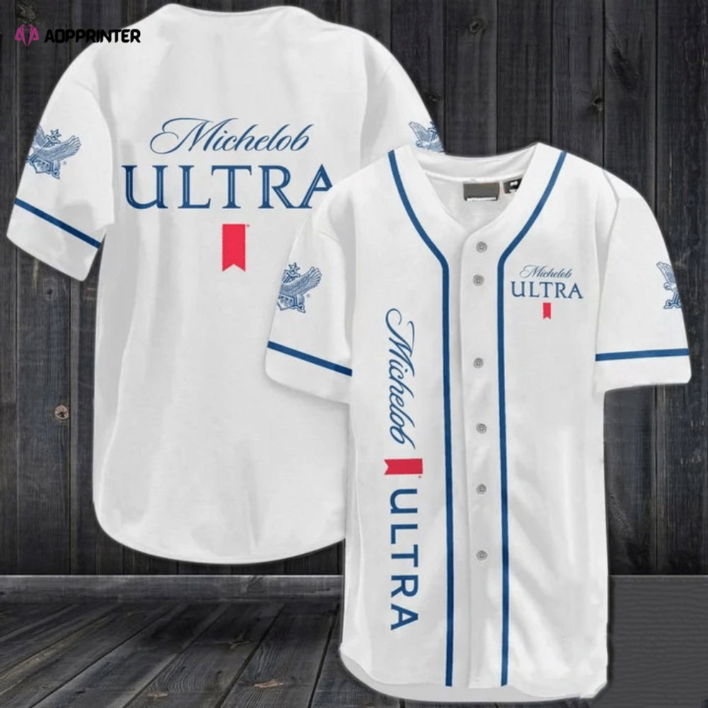 Michelob Ultra Beer Baseball Jersey Shirt - Aopprinter baseball jersey product view 1