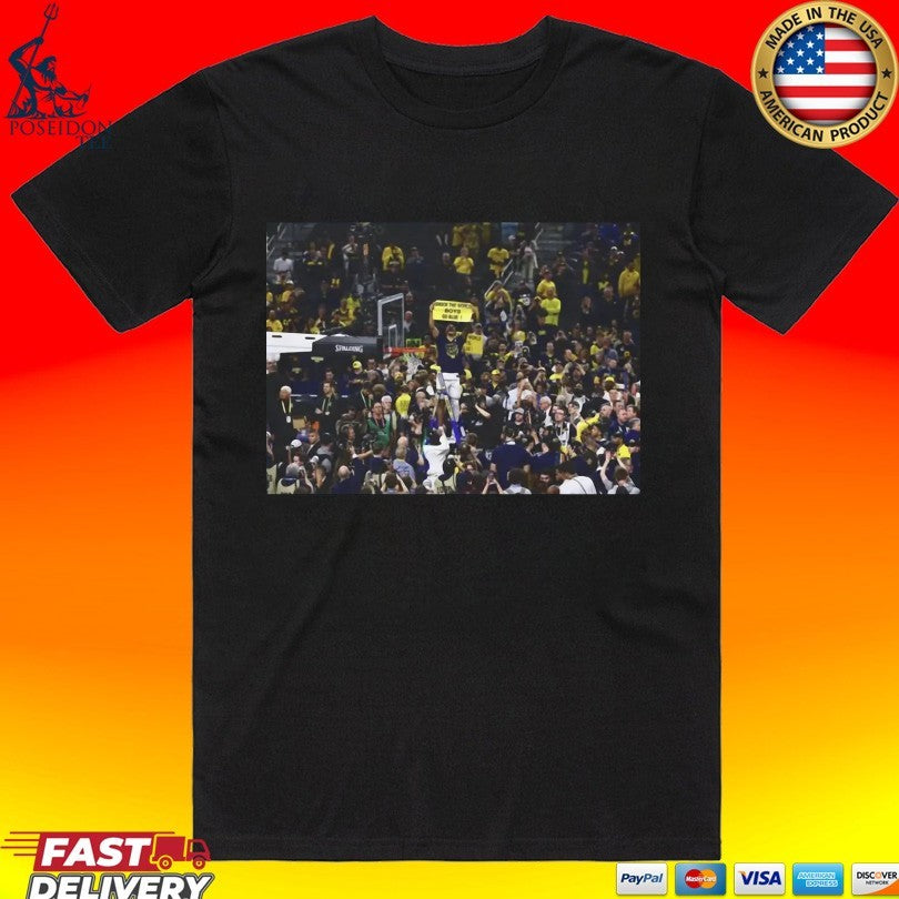Michigan Basketball Shock The World Boys Go Blue T-shirt Unisex T-shirt, Sweatshirt, Hoodie, Long Sleeve Tee - T-Shirt, Sweatshirt, Hoodie