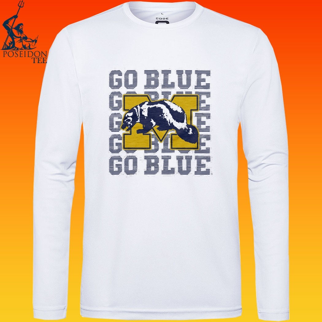 Michigan Wolverines Go Blue Repeat - Adult & Kids T-Shirts, Sweatshirts & Hoodies apparel design preview 4