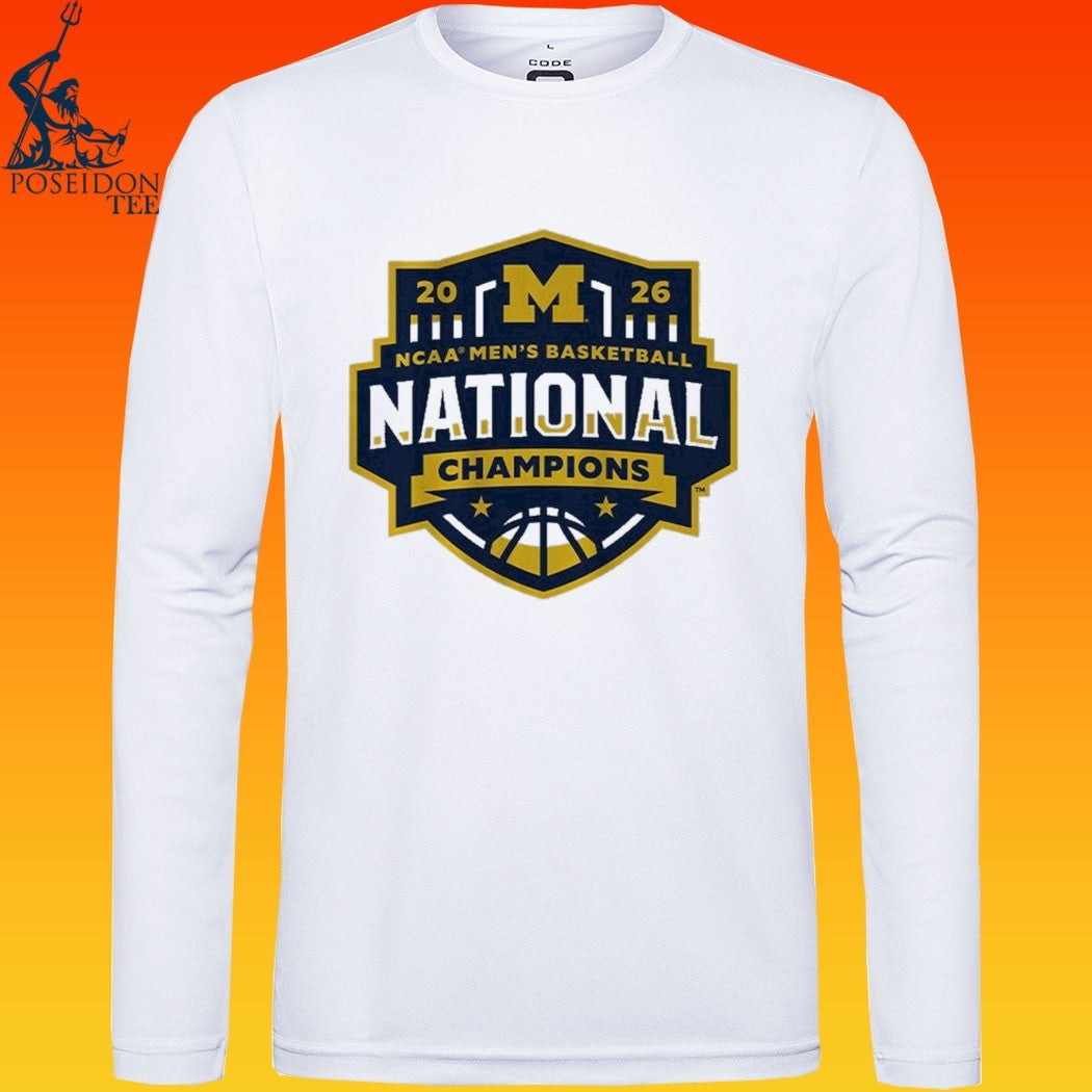 Michigan Wolverines MBB 2026 National Champions Logo - Adult & Kids T-Shirts, Sweatshirts & Hoodies apparel design preview 4