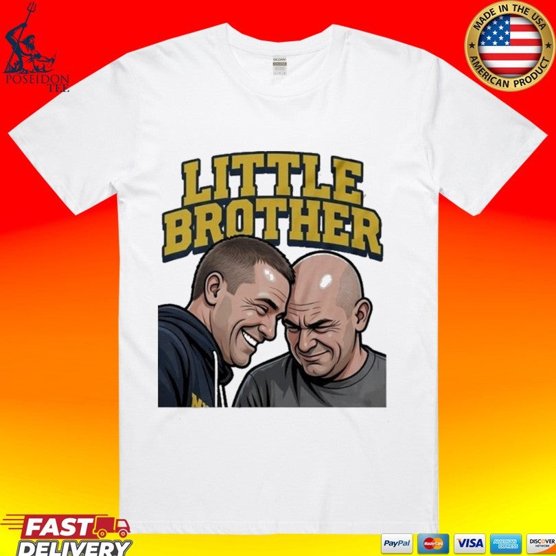 Michigan Wolverines Vs Uconn Huskies Dusty May And Dan Hurley Funny Little Brother T-shirt - T-Shirt, Sweatshirt, Hoodie
