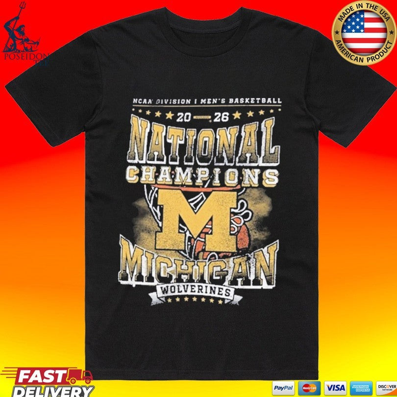 Michigan Wolverines Womens 2026 Mens Basketball National Champions Plus T-shirt Unisex T-shirt, Sweatshirt, Hoodie, Long Sleeve Tee - T-Shirt, Sweatshirt, Hoodie