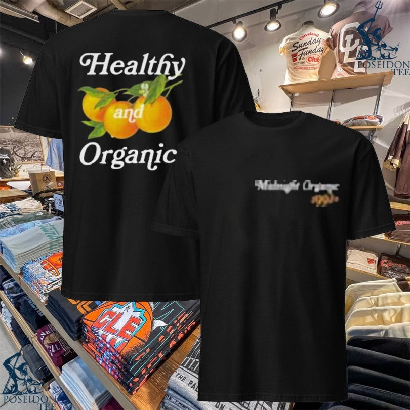 Midnight Organic Healthy & Organic Waffle Ls T-shirt Unisex T-shirt, Sweatshirt, Hoodie, Long Sleeve Tee - T-Shirt, Sweatshirt, Hoodie