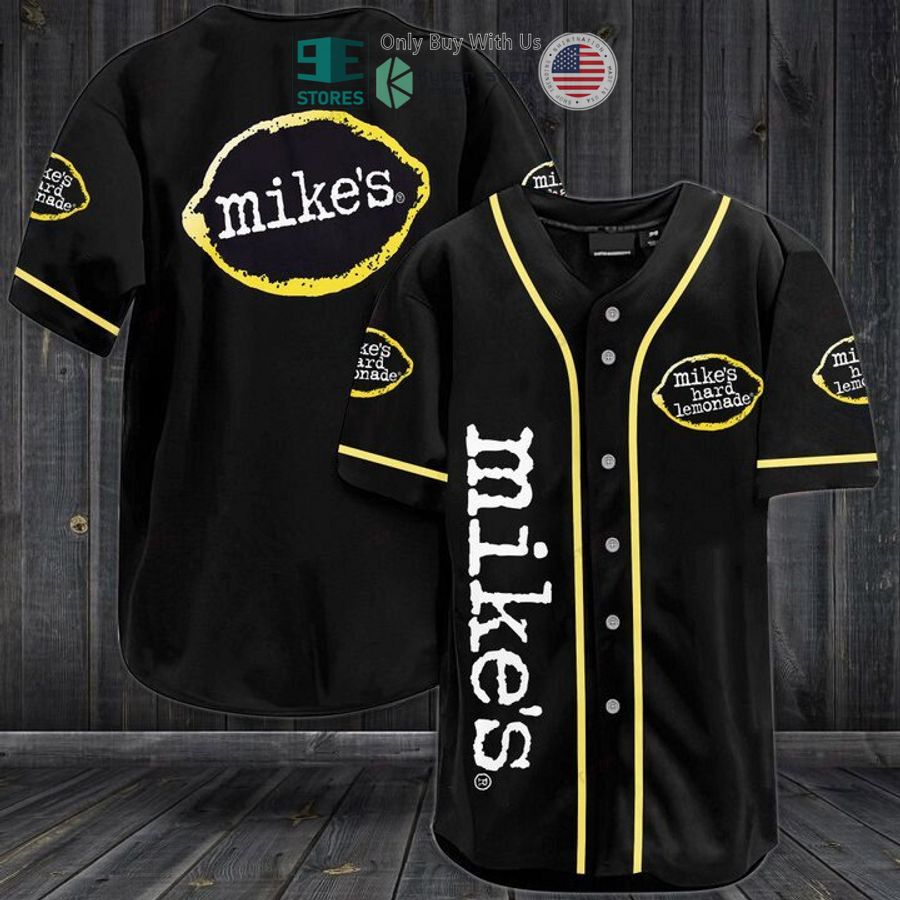 BEST Mike's Hard Lemonade black Baseball Jersey baseball jersey product view 1