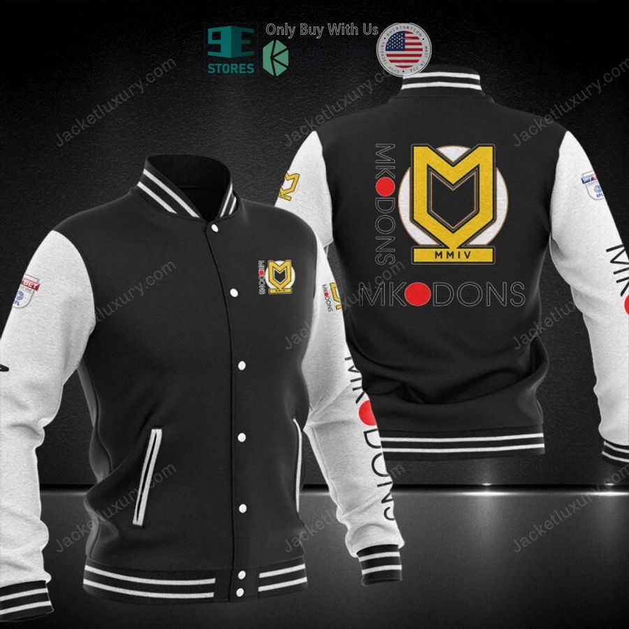 BEST Milton Keynes Dons Baseball Jacket baseball jersey product view 1