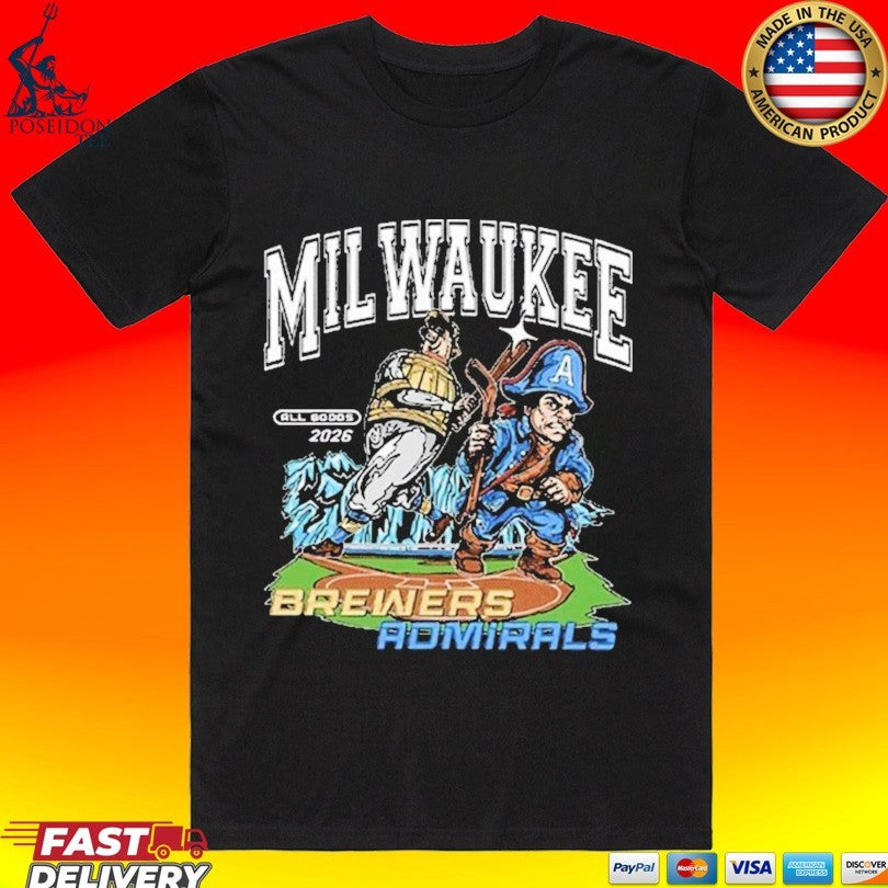 Milwaukee Admirals X Brewers 2026 T-shirt Unisex T-shirt, Sweatshirt, Hoodie, Long Sleeve Tee - T-Shirt, Sweatshirt, Hoodie