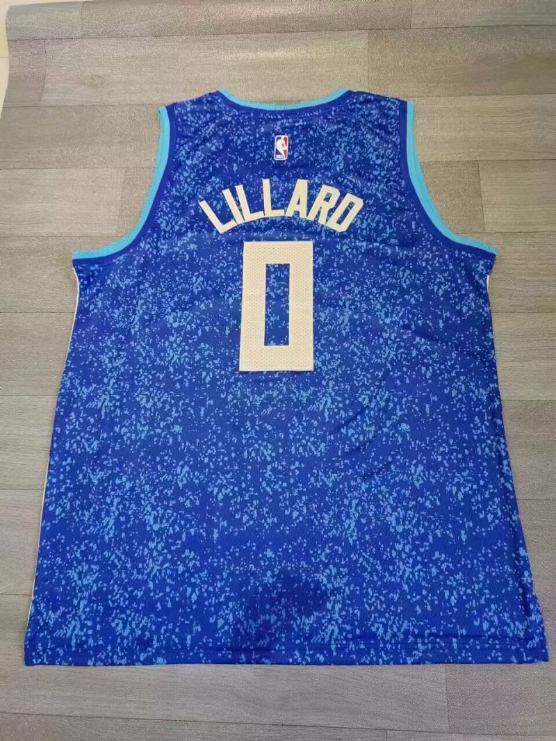 milwaukee bucks #0 damian lillard 2023-24 city edition swingman jersey 24 Season Bucks 0 City Edition basketball jersey product view 1