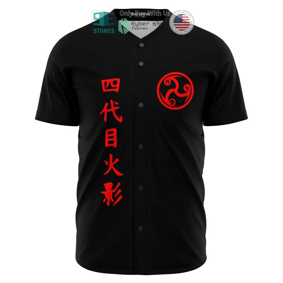 BEST Minato Namikaze Clan black Baseball Jersey baseball jersey product view 1