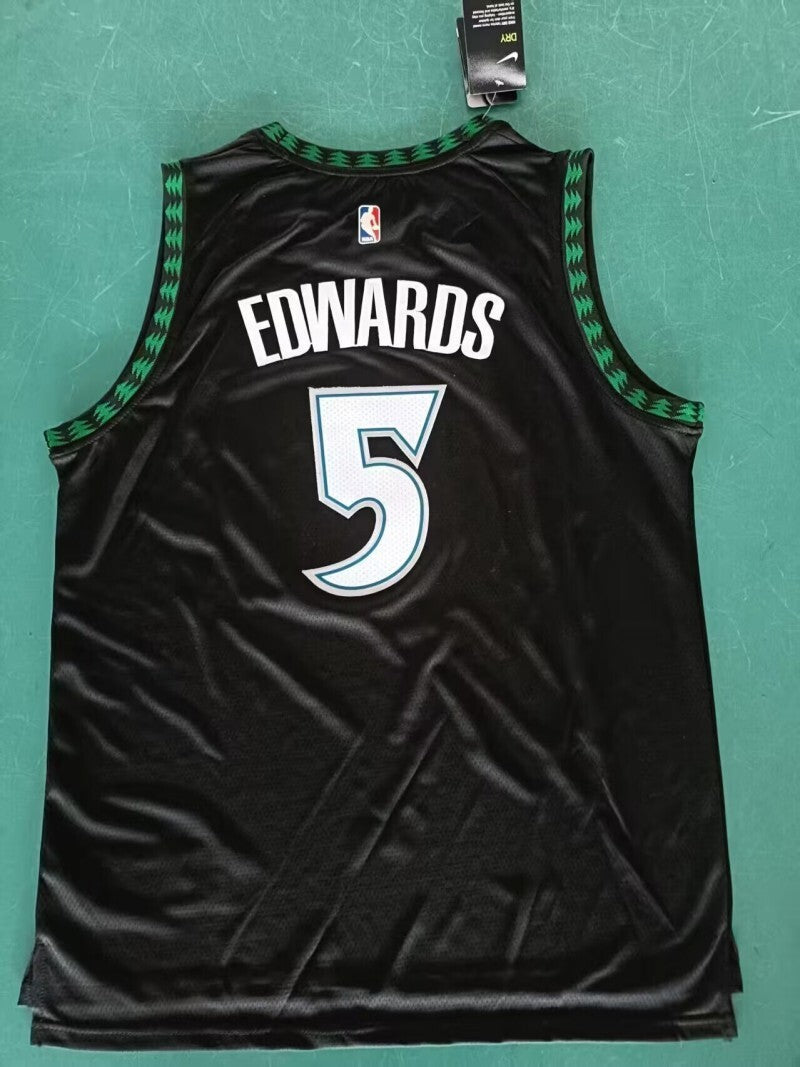 minnesota timberwolves #5 anthony edwards Basketball Jersey basketball jersey product view 1