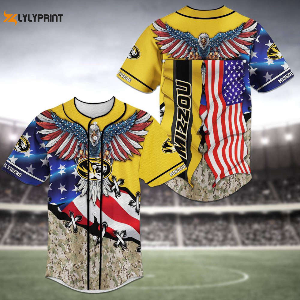 Missouri Tigers Baseball Jersey Gift For Men Women - lylyprint.com baseball jersey product view 1