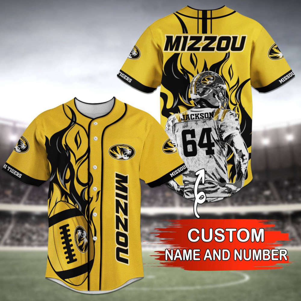 Missouri Tigers Baseball Jersey Personalized 2023 Gift For Men Women - lylyprint.com baseball jersey product view 2