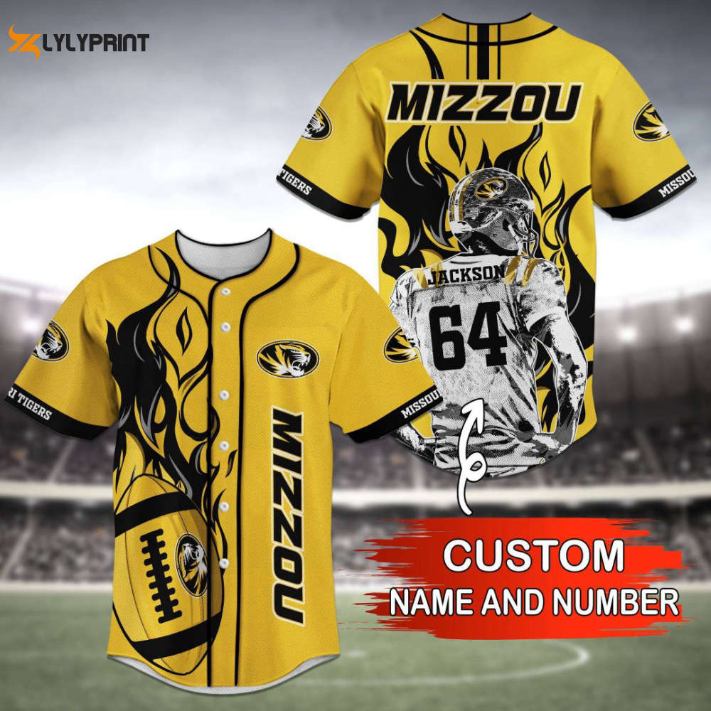 Missouri Tigers Baseball Jersey Personalized 2023 Gift For Men Women - lylyprint.com baseball jersey product view 1