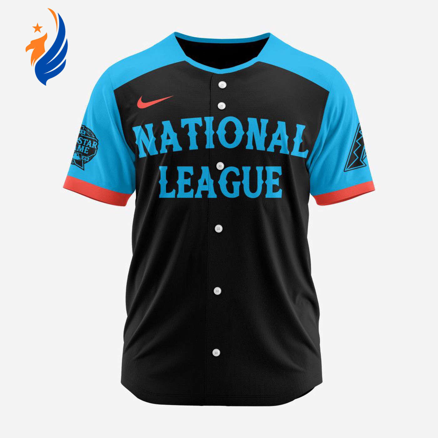 MLB Arizona Diamondbacks Personalized 2024 All Star Game Baseball Jersey - Bafud baseball jersey product view 1