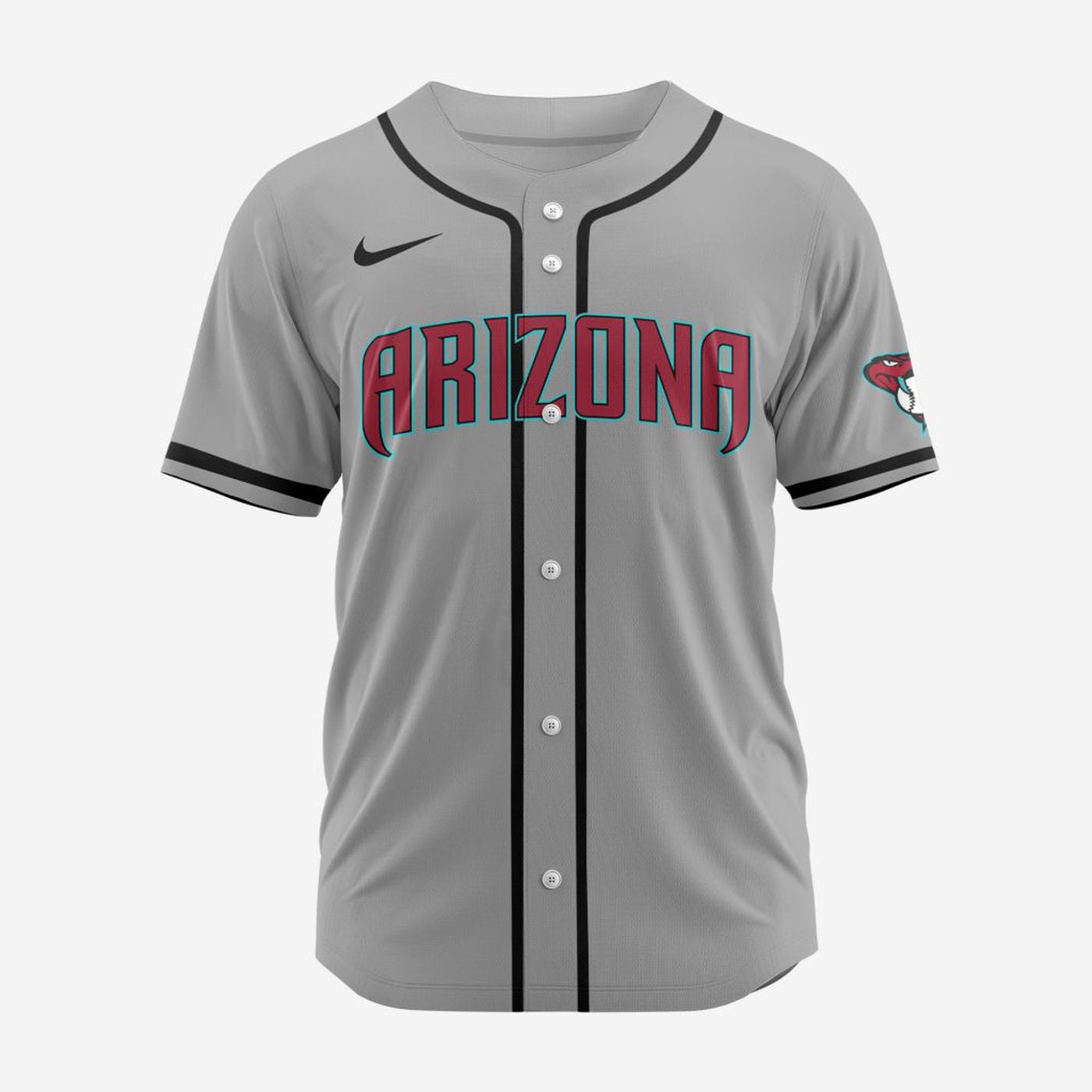 MLB Arizona Diamondbacks Personalized 2024 Road Baseball Jersey - Bafud baseball jersey product view 3