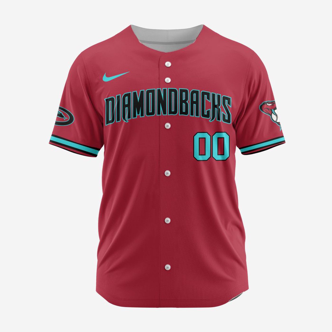 MLB Arizona Diamondbacks Personalized Alternate 02 Baseball Jersey - Bafud baseball jersey product view 2