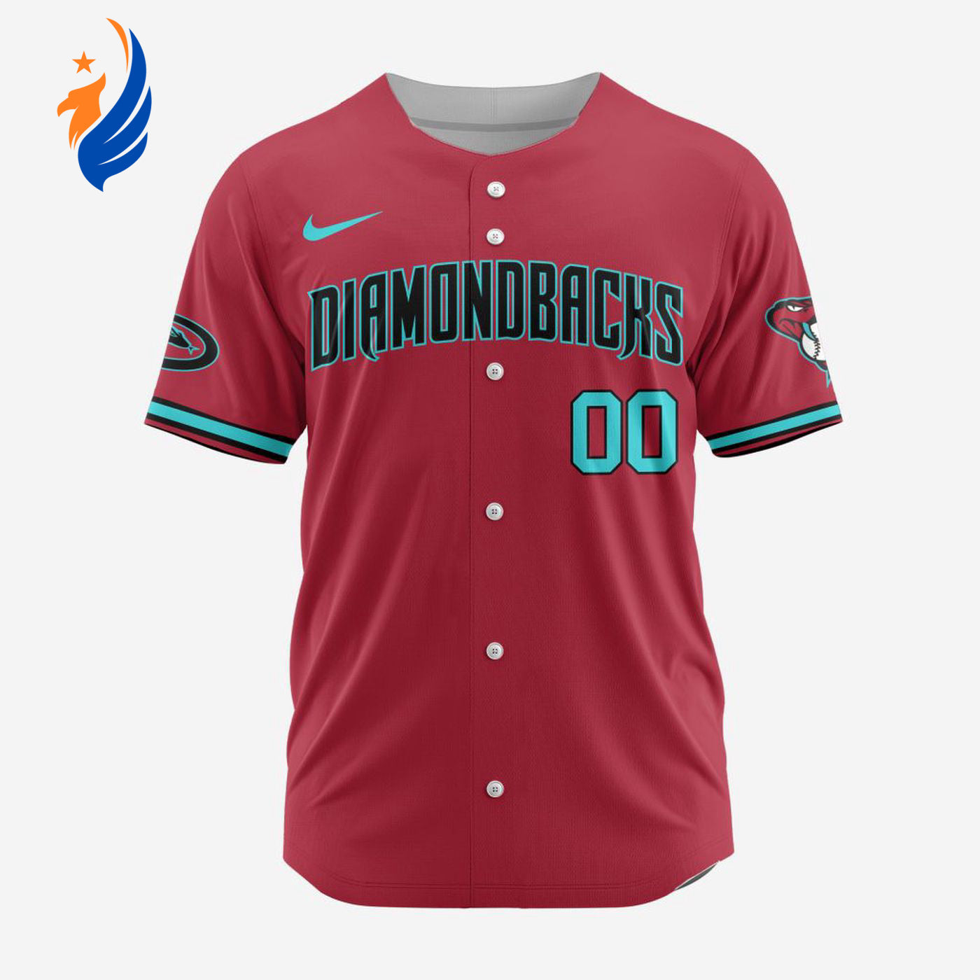 MLB Arizona Diamondbacks Personalized Alternate 02 Baseball Jersey - Bafud baseball jersey product view 1