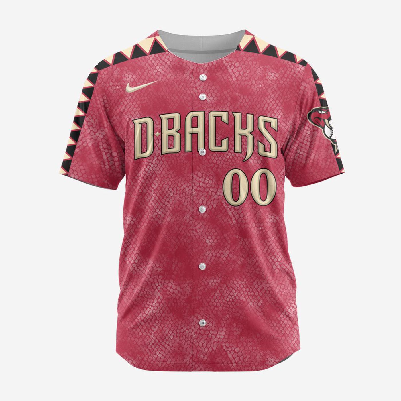 MLB Arizona Diamondbacks Personalized Alternate Design Concept Baseball Jersey 2402 - Bafud baseball jersey product view 2