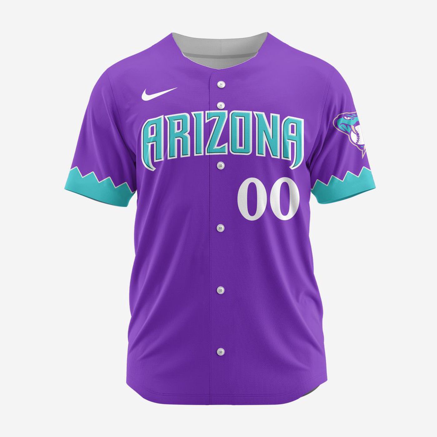 MLB Arizona Diamondbacks Personalized Alternate Design Concept Baseball Jersey 2404 - Bafud baseball jersey product view 2