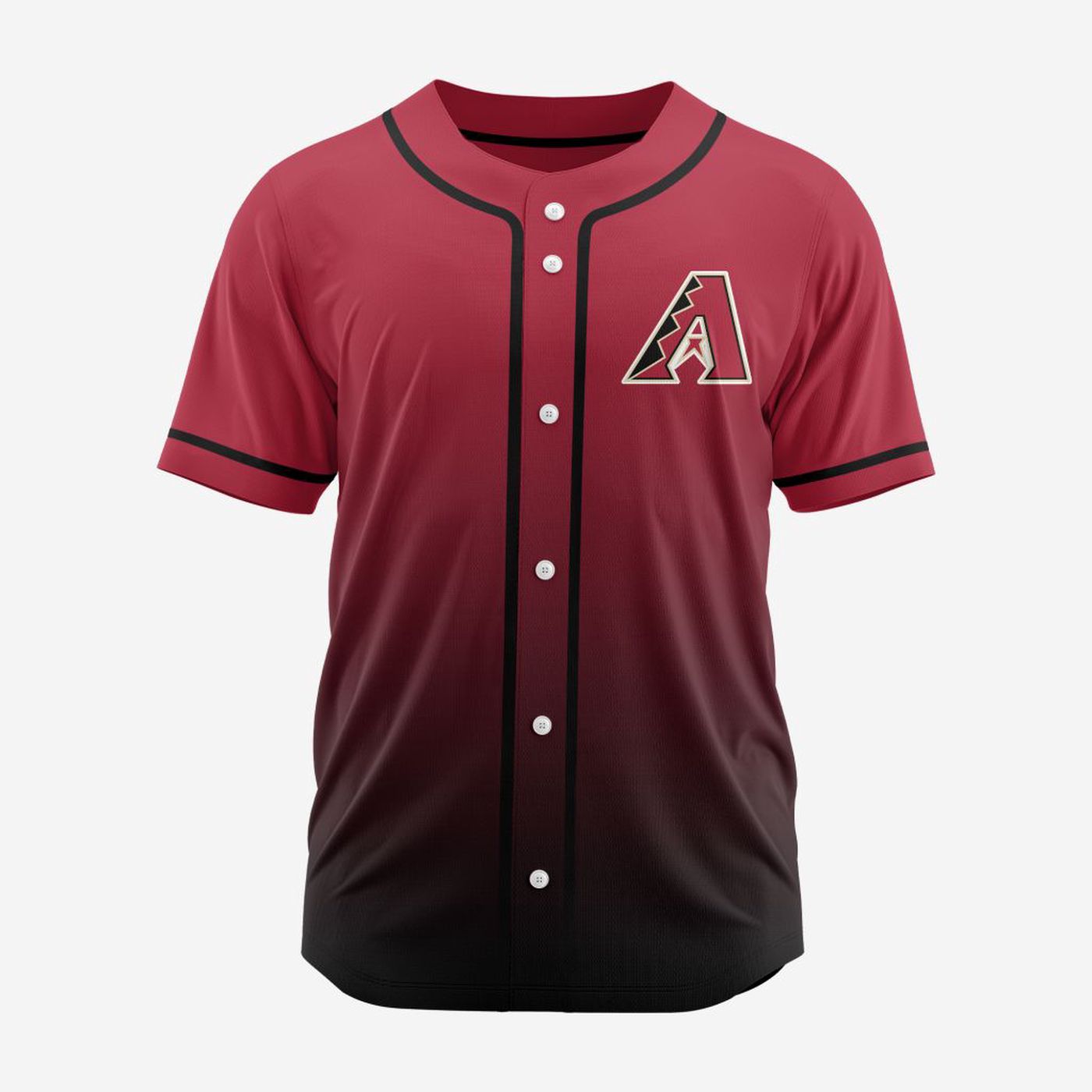 MLB Arizona Diamondbacks Personalized Gradient Design Baseball Jersey Gift for Men Women - Bafud baseball jersey product view 3
