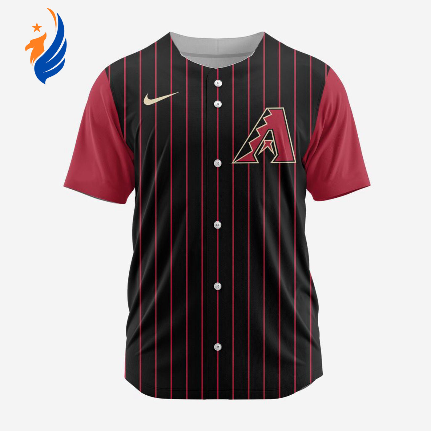 MLB Arizona Diamondbacks Personalized Reverse Retro Concept Design Baseball Jersey - Bafud baseball jersey product view 1