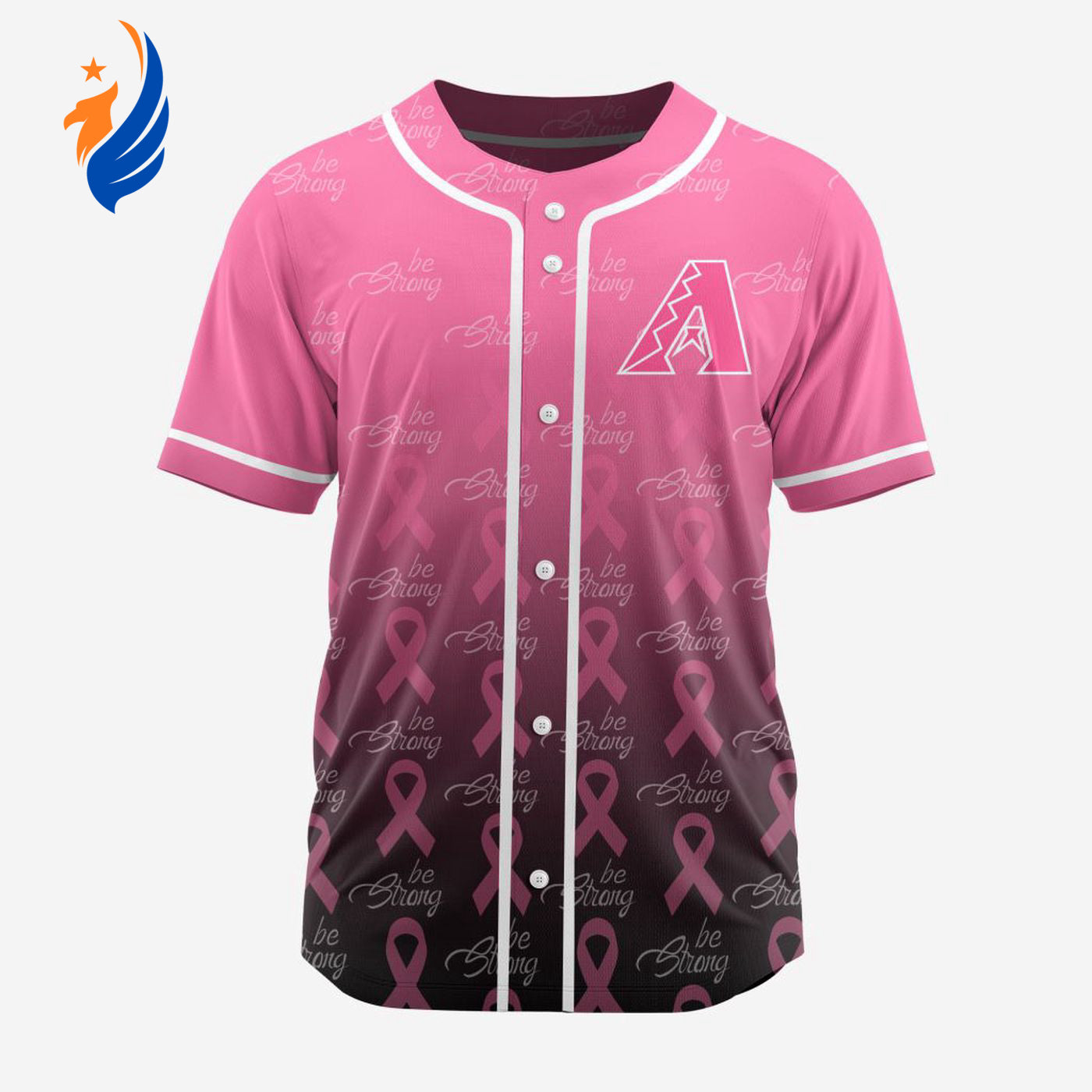 MLB Arizona Diamondbacks Special Pink Design Fight Breast Cancer Baseball Jersey Gift for Men Women - Bafud baseball jersey product view 1