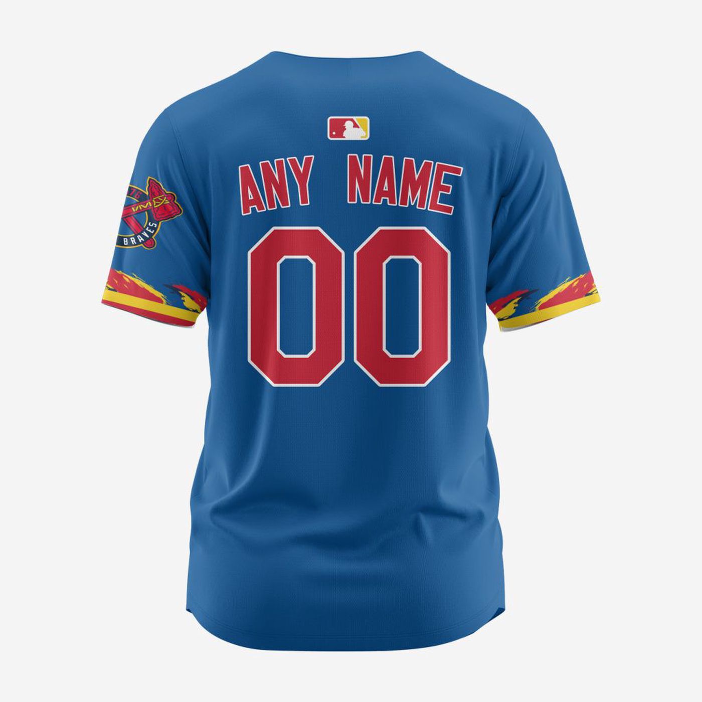 MLB Atlanta Braves Personalized Alternate Design Concept Baseball Jersey 2402 - Bafud baseball jersey product view 2