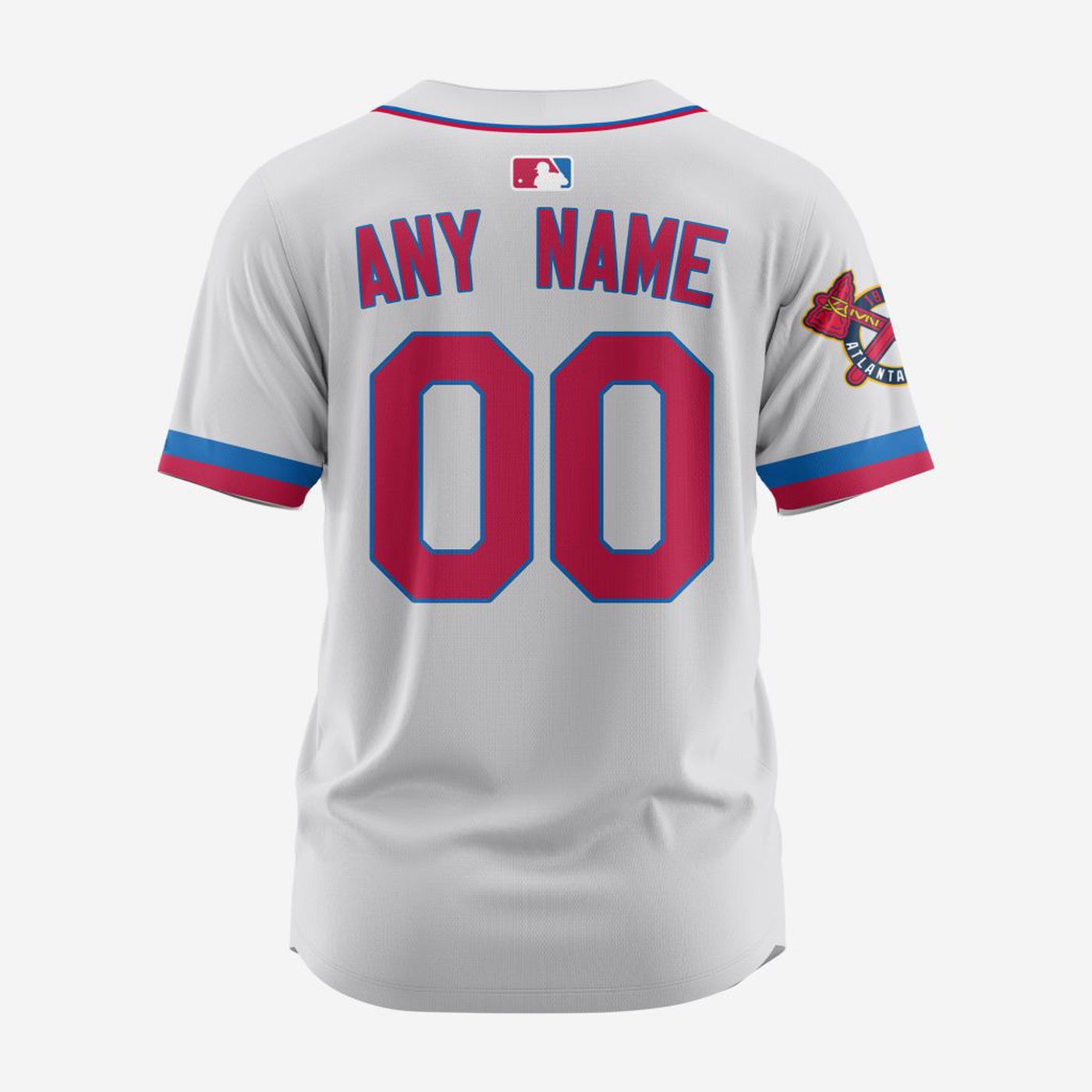 MLB Atlanta Braves Personalized Alternate Design Concept Baseball Jersey 2404 - Bafud baseball jersey product view 2
