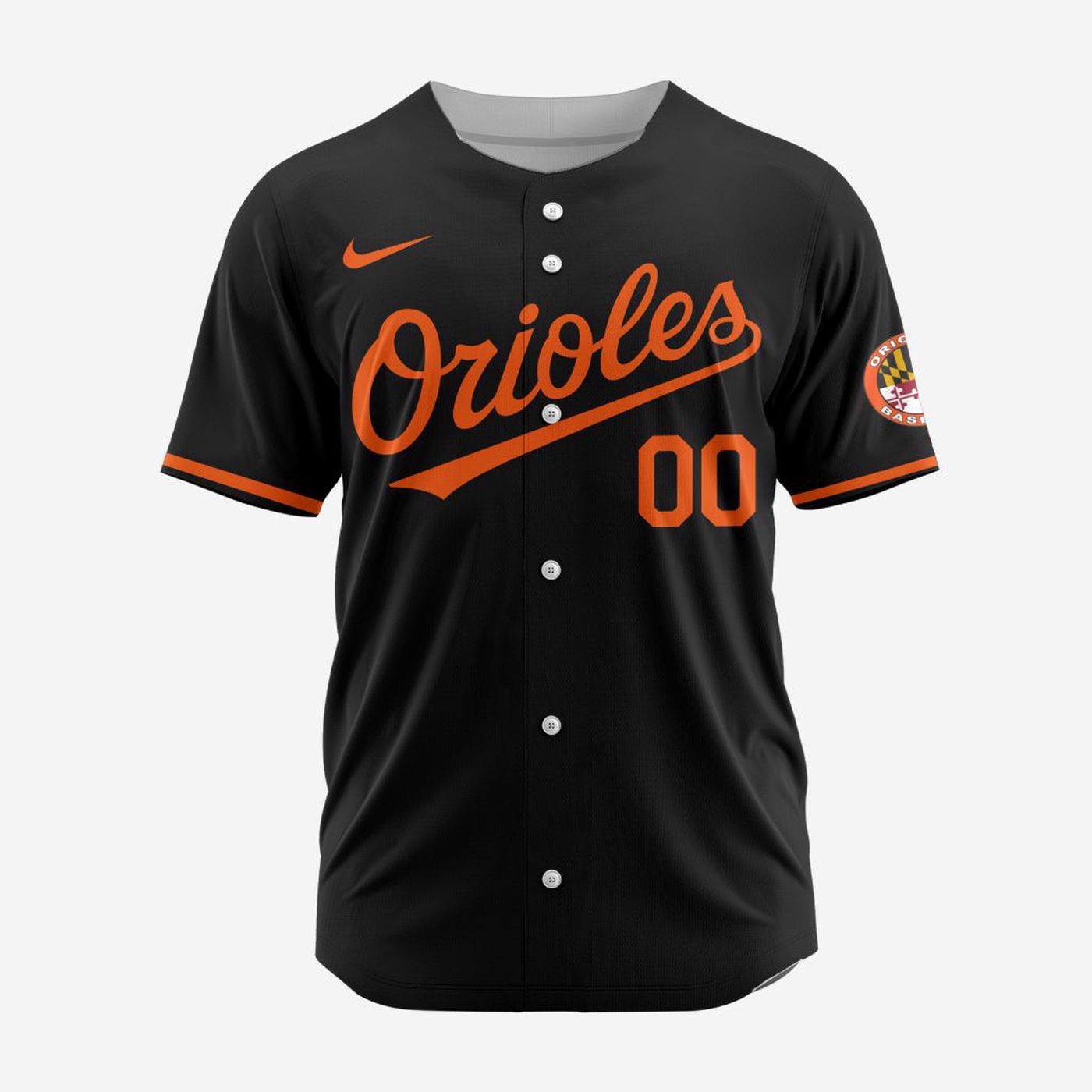 MLB Baltimore Orioles Personalized Alternate 02 Baseball Jersey - Bafud baseball jersey product view 2