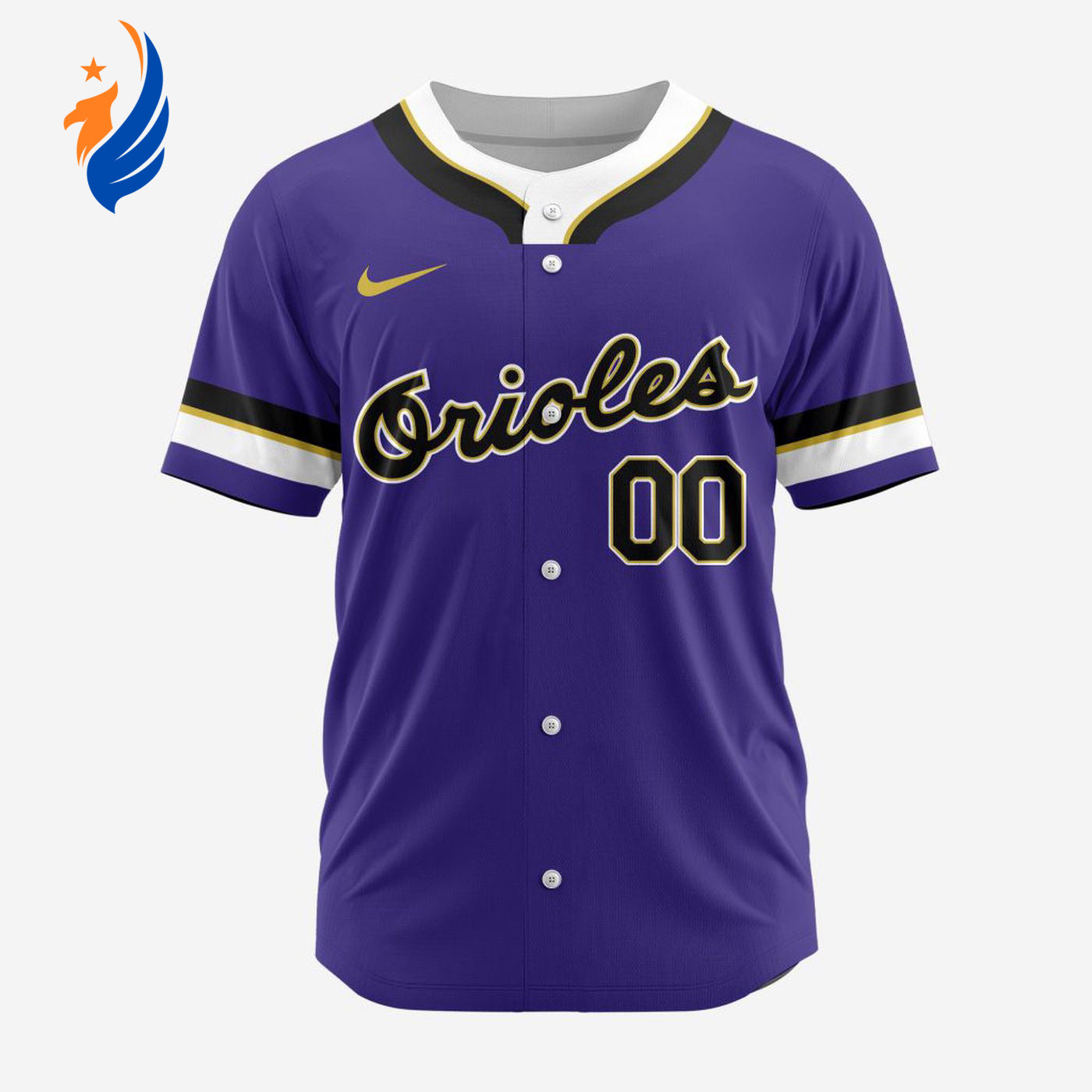 MLB Baltimore Orioles Personalized Reverse Retro Concept Design Baseball Jersey - Bafud baseball jersey product view 1