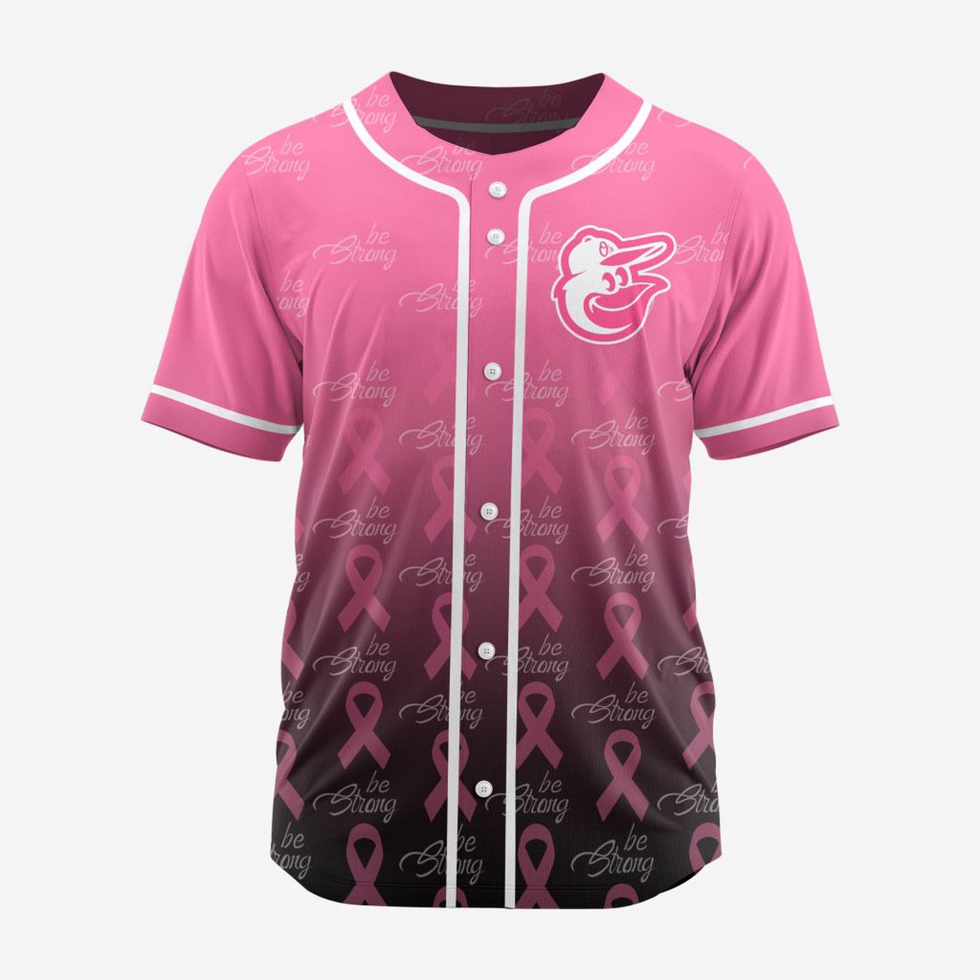 MLB Baltimore Orioles Special Pink Design Fight Breast Cancer Baseball Jersey Gift for Men Women - Bafud baseball jersey product view 2