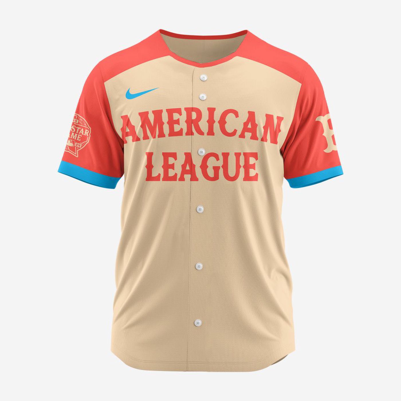 MLB Boston Red Sox Personalized 2024 All Star Game Baseball Jersey - Bafud baseball jersey product view 2