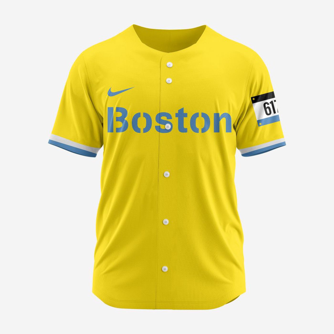 MLB Boston Red Sox Personalized 2024 City Connect Baseball Jersey Design - Bafud baseball jersey product view 2