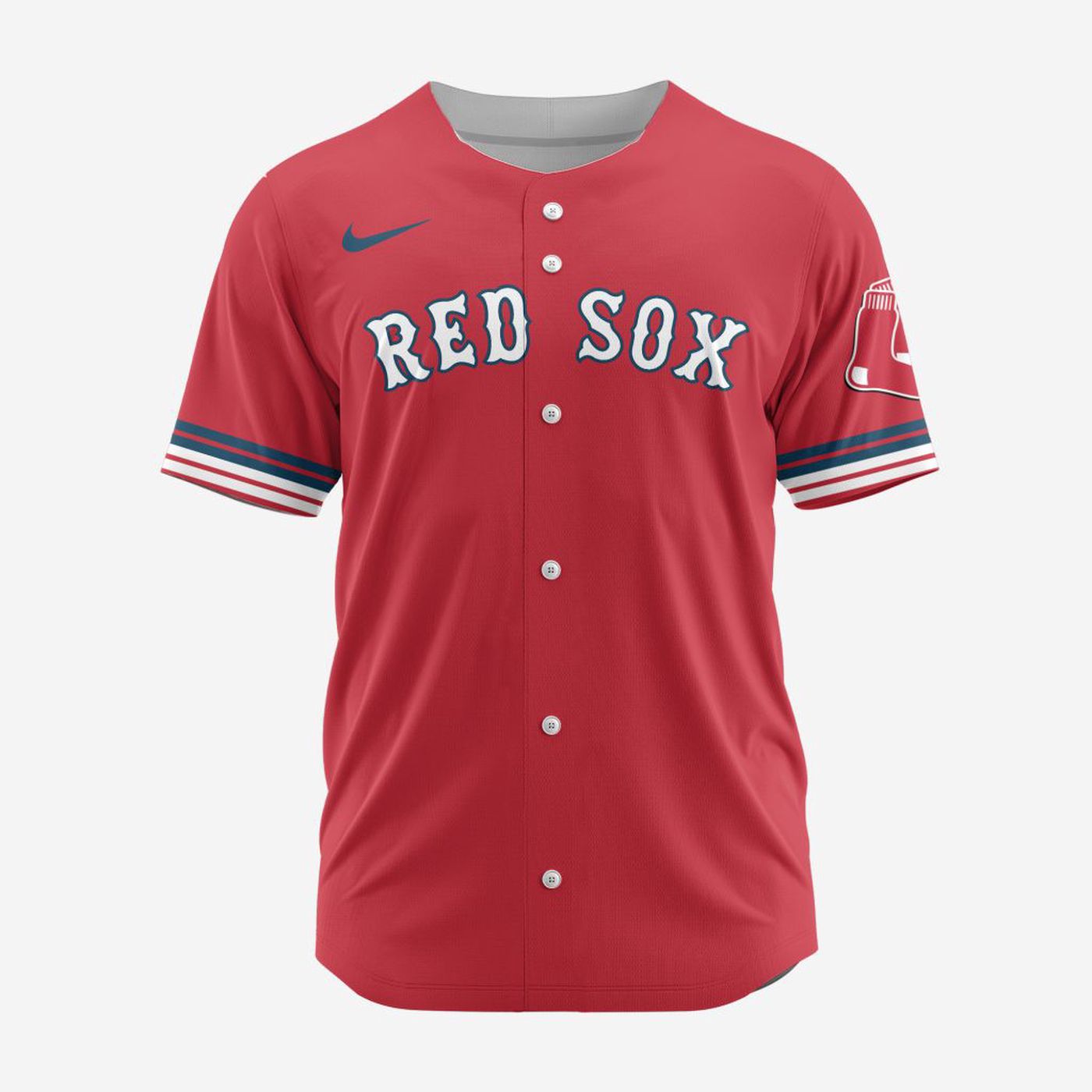 MLB Boston Red Sox Personalized Alternate Design Concept Baseball Jersey 2402 - Bafud baseball jersey product view 2