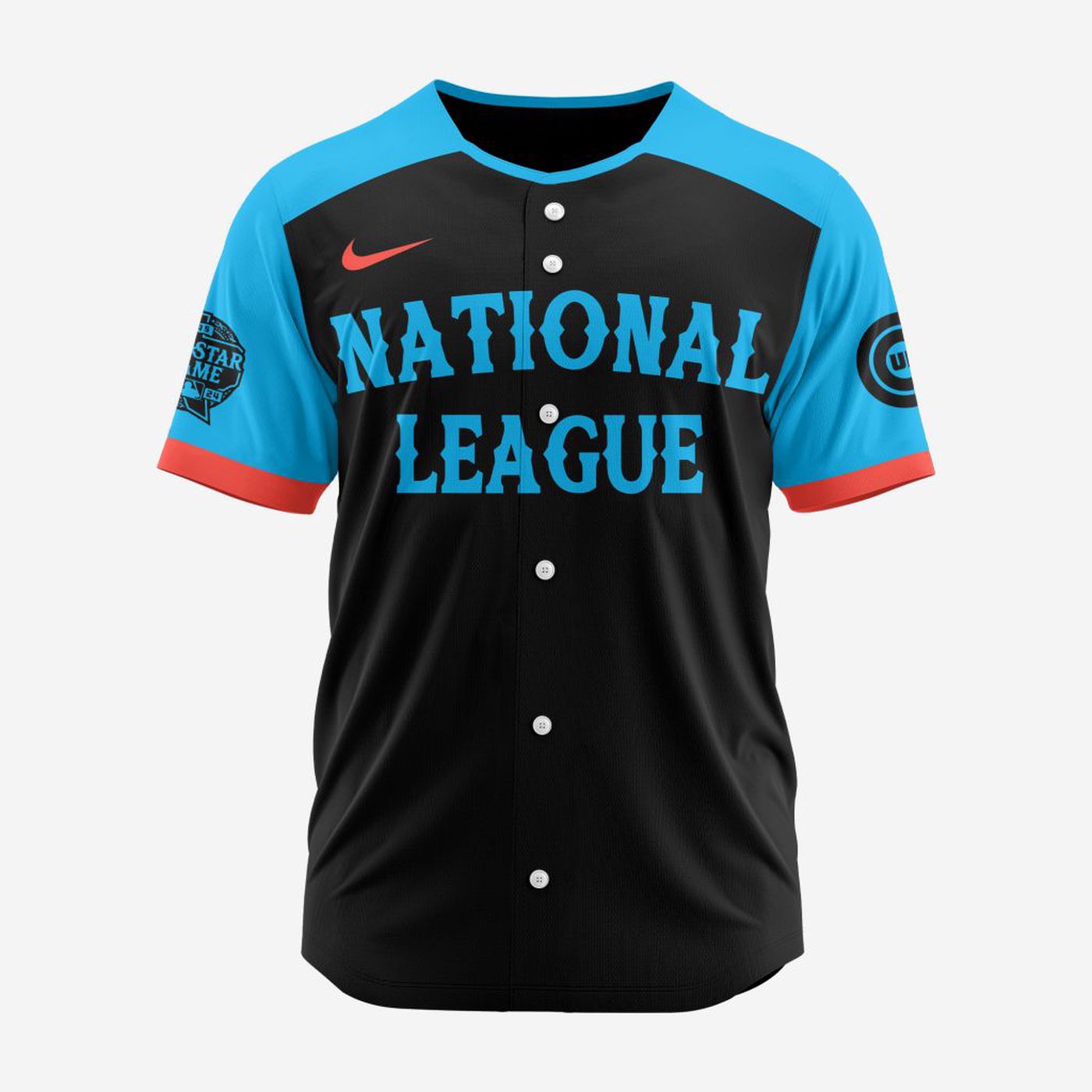 MLB Chicago Cubs Personalized 2024 All Star Game Baseball Jersey - Bafud baseball jersey product view 2